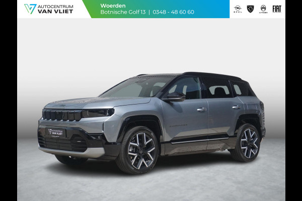 Jeep Compass First Edition 74 kWh | Adapt. Cruise | Camera | Carplay | 20" | Elektr. A-Klep | Navi | Winter Pack | Schuif/Kanteldak | Premium Pack | Conv. Pack | Warmtepomp