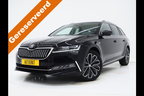 Škoda Superb Combi 1.4 TSI iV Laurin & Klement | Leder | Trekhaak | Massage | Canton | Keyless | Memory | Sfeerlicht | Carplay
