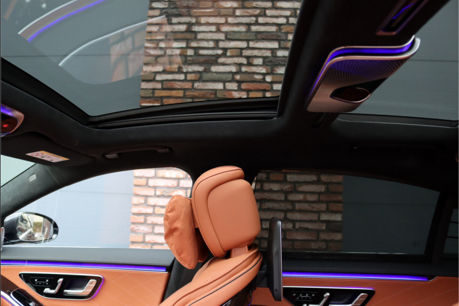 Mercedes-Benz S-Klasse 580 e 4MATIC Lang AMG Line | First-Class Rear Executivepakket | Airmatic | Achterasbesturing | Distronic+ | Burmester 4D | Koelbox | MBUX Tablet | Massage | Stoelventilatie | Verwarmd Stuurwiel |
