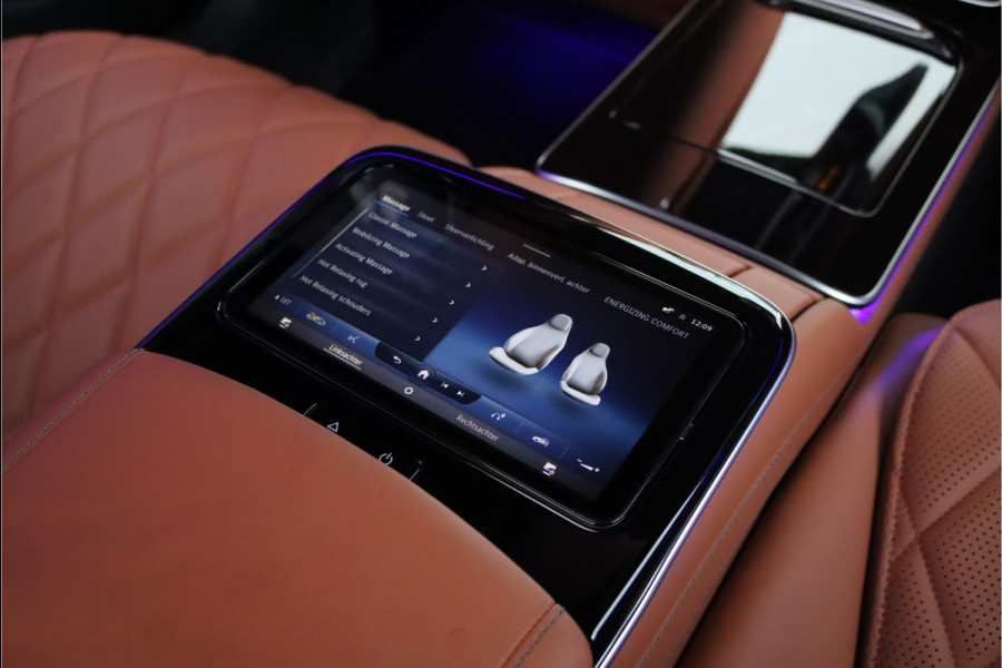 Mercedes-Benz S-Klasse 580 e 4MATIC Lang AMG Line | First-Class Rear Executivepakket | Airmatic | Achterasbesturing | Distronic+ | Burmester 4D | Koelbox | MBUX Tablet | Massage | Stoelventilatie | Verwarmd Stuurwiel |