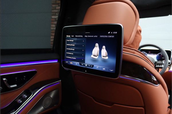 Mercedes-Benz S-Klasse 580 e 4MATIC Lang AMG Line | First-Class Rear Executivepakket | Airmatic | Achterasbesturing | Distronic+ | Burmester 4D | Koelbox | MBUX Tablet | Massage | Stoelventilatie | Verwarmd Stuurwiel |