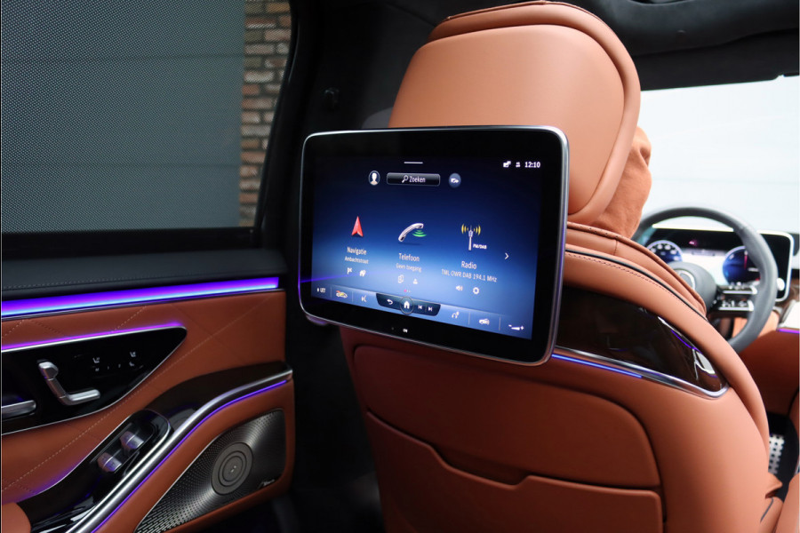 Mercedes-Benz S-Klasse 580 e 4MATIC Lang AMG Line | First-Class Rear Executivepakket | Airmatic | Achterasbesturing | Distronic+ | Burmester 4D | Koelbox | MBUX Tablet | Massage | Stoelventilatie | Verwarmd Stuurwiel |