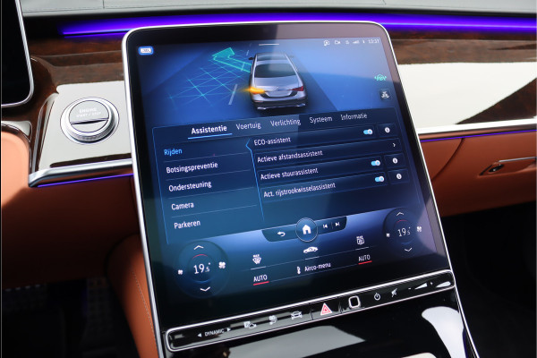 Mercedes-Benz S-Klasse 580 e 4MATIC Lang AMG Line | First-Class Rear Executivepakket | Airmatic | Achterasbesturing | Distronic+ | Burmester 4D | Koelbox | MBUX Tablet | Massage | Stoelventilatie | Verwarmd Stuurwiel |