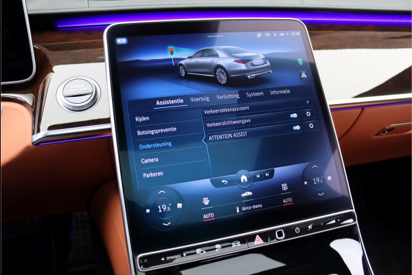 Mercedes-Benz S-Klasse 580 e 4MATIC Lang AMG Line | First-Class Rear Executivepakket | Airmatic | Achterasbesturing | Distronic+ | Burmester 4D | Koelbox | MBUX Tablet | Massage | Stoelventilatie | Verwarmd Stuurwiel |
