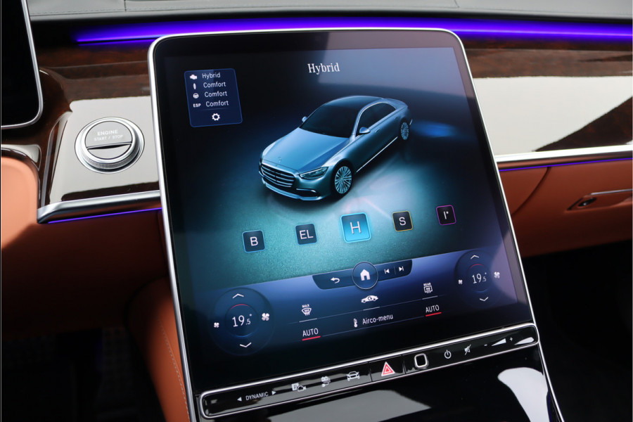 Mercedes-Benz S-Klasse 580 e 4MATIC Lang AMG Line | First-Class Rear Executivepakket | Airmatic | Achterasbesturing | Distronic+ | Burmester 4D | Koelbox | MBUX Tablet | Massage | Stoelventilatie | Verwarmd Stuurwiel |