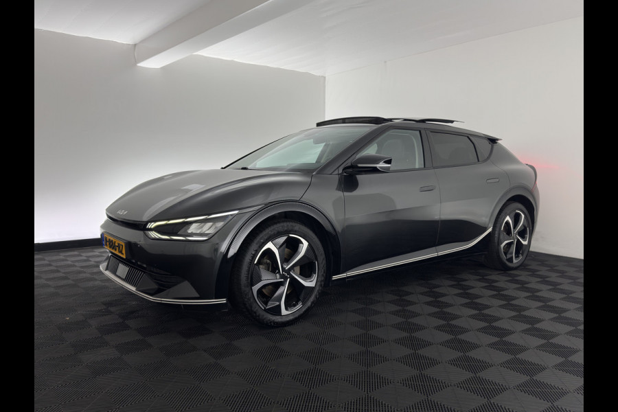 Kia Ev6 Plus Advanced 77.4 kWh [3-Fase-11kW] {SoH-93%} (INCL.BTW) Aut. *PANO | LEATHER | ADAPTIVE-CRUISE | DIGI-COCKPIT | MERIDIAN-AUDIO | MEMORY-PACK | FULL-LED | KEYLESS | CAMERA | DAB | BLIND-SPOT | NAVI-FULLMAP | PRIVACY-GLASS | AMBIENT-L