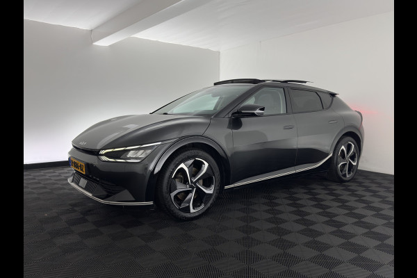 Kia Ev6 Plus Advanced 77.4 kWh [3-Fase-11kW] {SoH-93%} (INCL.BTW) Aut. *PANO | LEATHER | ADAPTIVE-CRUISE | DIGI-COCKPIT | MERIDIAN-AUDIO | MEMORY-PACK | FULL-LED | KEYLESS | CAMERA | DAB | BLIND-SPOT | NAVI-FULLMAP | PRIVACY-GLASS | AMBIENT-L