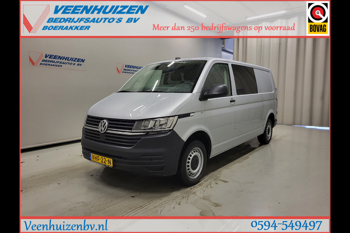 Volkswagen Transporter 2.0TDI L2/H1 Dubbele Cabine Euro 6!