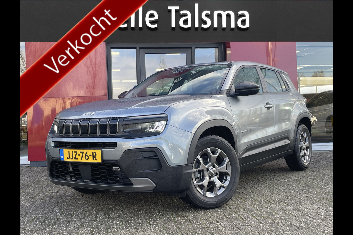 Jeep Avenger 1.2 Longitude | parkeersensoren rijdende auto niet altijd aanwezig
