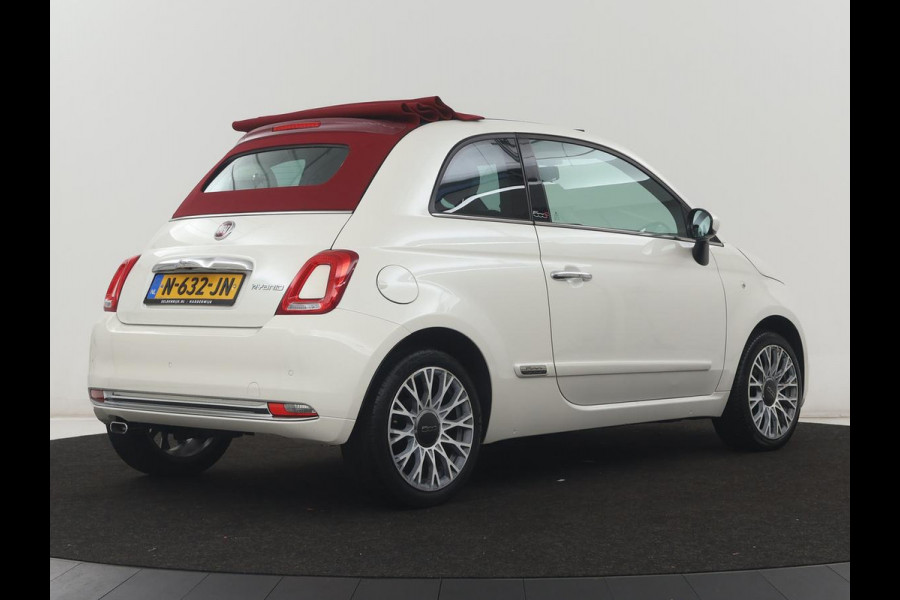 Fiat 500 1.0 Hybrid Launch Edition | Vouwdak | Leder | Bluetooth | Navigatie | Virtueel dashboard | 16" velgen