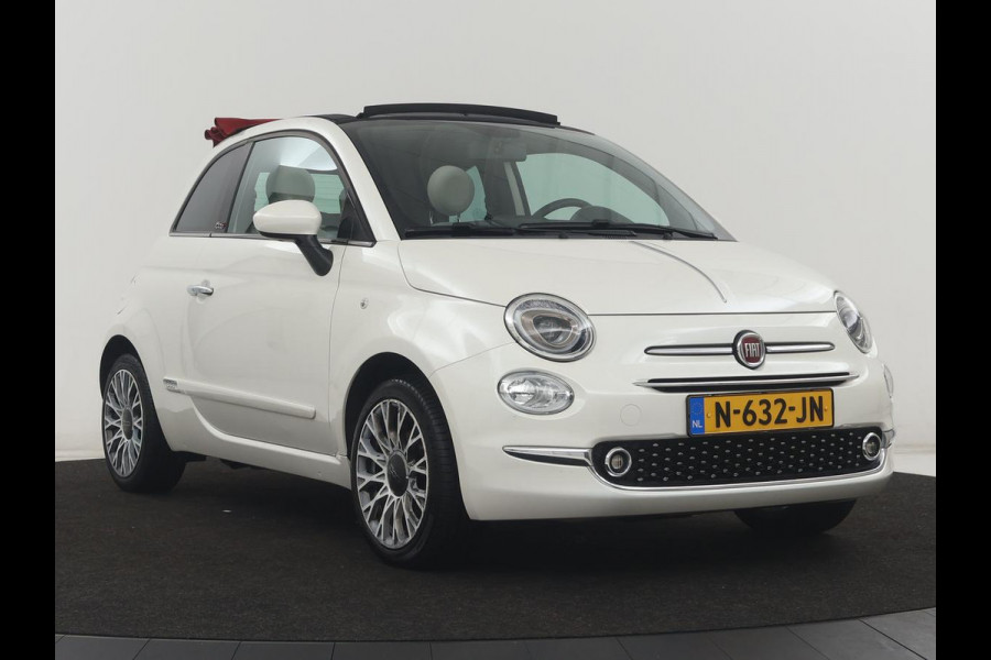 Fiat 500 1.0 Hybrid Launch Edition | Vouwdak | Leder | Bluetooth | Navigatie | Virtueel dashboard | 16" velgen