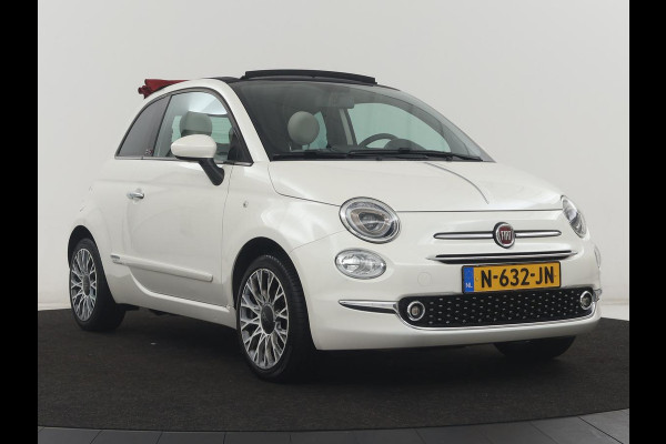 Fiat 500 1.0 Hybrid Launch Edition | Vouwdak | Leder | Bluetooth | Navigatie | Virtueel dashboard | 16" velgen