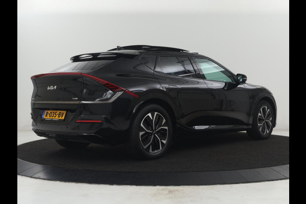Kia EV6 GT-Line 77.4 kWh | SOH 93,5% | Panoramadak | Stuur en stoelverwarming | Stoelverkoeling | Adaptive cruise | Lane assist | Carplay | 360 camera | Park assist | Sfeerverlichting