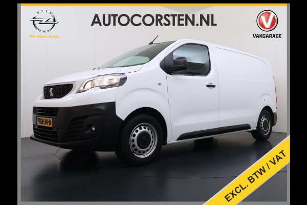 Peugeot Expert 1.5HDI 100PK L2 3-Persoons LIFT Euro 6 360°Camera Airco Apple Carplay Android Auto Navi Cruise Control Bluetooth Regen-Lichtsensor Betonplex Vloer Wandbetimmering Schuifdeur 1e Eigenaar Dealeronderhouden Origineel Nederlandse Auto