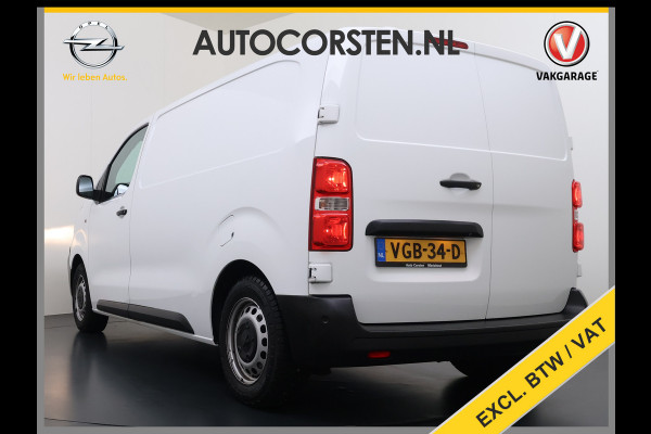 Peugeot Expert 1.5HDI 100PK L2 3-Persoons LIFT Euro 6 360°Camera Airco Apple Carplay Android Auto Navi Cruise Control Bluetooth Regen-Lichtsensor Betonplex Vloer Wandbetimmering Schuifdeur 1e Eigenaar Dealeronderhouden Origineel Nederlandse Auto