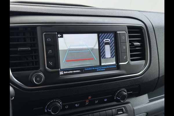 Peugeot Expert 1.5HDI 100PK L2 3-Persoons LIFT Euro 6 360°Camera Airco Apple Carplay Android Auto Navi Cruise Control Bluetooth Regen-Lichtsensor Betonplex Vloer Wandbetimmering Schuifdeur 1e Eigenaar Dealeronderhouden Origineel Nederlandse Auto