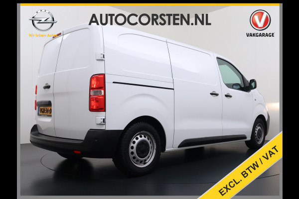 Peugeot Expert 1.5HDI 100PK L2 3-Persoons LIFT Euro 6 360°Camera Airco Apple Carplay Android Auto Navi Cruise Control Bluetooth Regen-Lichtsensor Betonplex Vloer Wandbetimmering Schuifdeur 1e Eigenaar Dealeronderhouden Origineel Nederlandse Auto