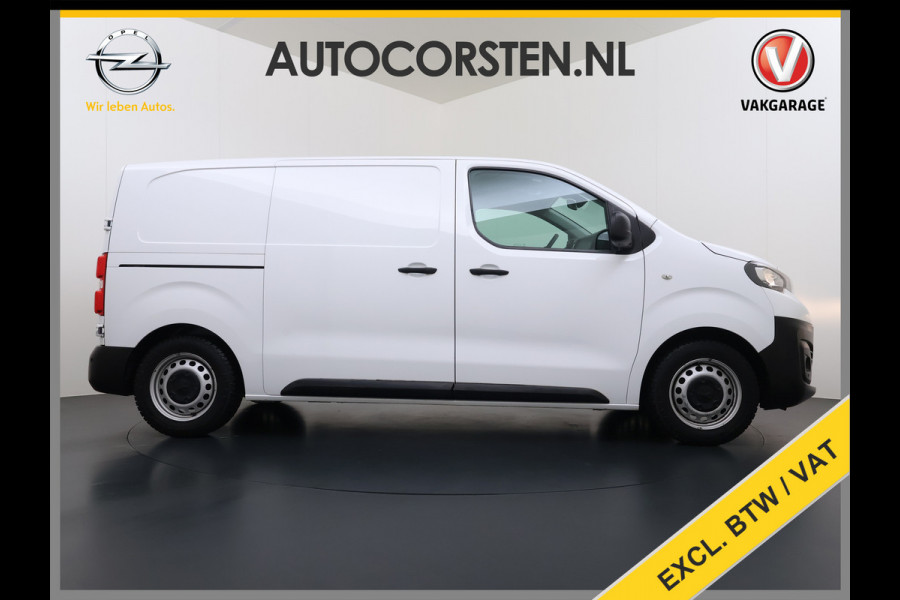Peugeot Expert 1.5HDI 100PK L2 3-Persoons LIFT Euro 6 360°Camera Airco Apple Carplay Android Auto Navi Cruise Control Bluetooth Regen-Lichtsensor Betonplex Vloer Wandbetimmering Schuifdeur 1e Eigenaar Dealeronderhouden Origineel Nederlandse Auto