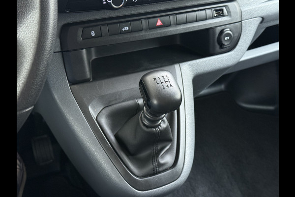 Peugeot Expert 1.5HDI 100PK L2 3-Persoons LIFT Euro 6 360°Camera Airco Apple Carplay Android Auto Navi Cruise Control Bluetooth Regen-Lichtsensor Betonplex Vloer Wandbetimmering Schuifdeur 1e Eigenaar Dealeronderhouden Origineel Nederlandse Auto