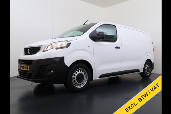Peugeot Expert 1.5HDI 100PK L2 3-Persoons LIFT Euro 6 360°Camera Airco Apple Carplay Android Auto Navi Cruise Control Bluetooth Regen-Lichtsensor Betonplex Vloer Wandbetimmering Schuifdeur 1e Eigenaar Dealeronderhouden Origineel Nederlandse Auto