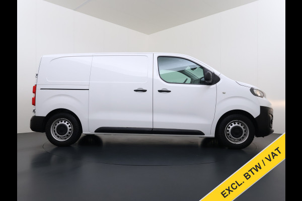 Peugeot Expert 1.5HDI 100PK L2 3-Persoons LIFT Euro 6 360°Camera Airco Apple Carplay Android Auto Navi Cruise Control Bluetooth Regen-Lichtsensor Betonplex Vloer Wandbetimmering Schuifdeur 1e Eigenaar Dealeronderhouden Origineel Nederlandse Auto