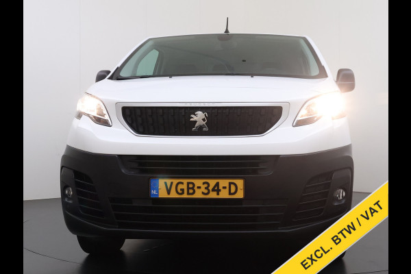 Peugeot Expert 1.5HDI 100PK L2 3-Persoons LIFT Euro 6 360°Camera Airco Apple Carplay Android Auto Navi Cruise Control Bluetooth Regen-Lichtsensor Betonplex Vloer Wandbetimmering Schuifdeur 1e Eigenaar Dealeronderhouden Origineel Nederlandse Auto