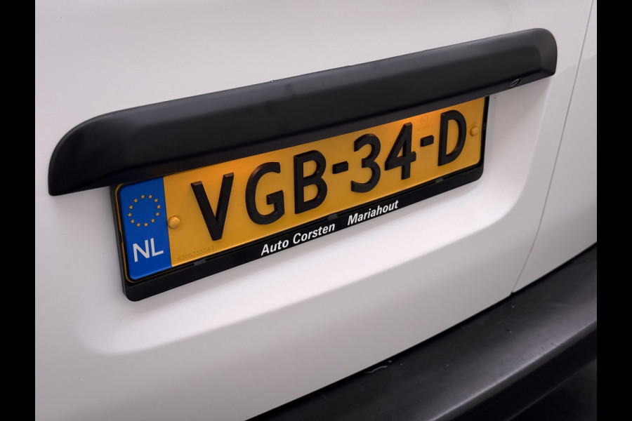 Peugeot Expert 1.5HDI 100PK L2 3-Persoons LIFT Euro 6 360°Camera Airco Apple Carplay Android Auto Navi Cruise Control Bluetooth Regen-Lichtsensor Betonplex Vloer Wandbetimmering Schuifdeur 1e Eigenaar Dealeronderhouden Origineel Nederlandse Auto