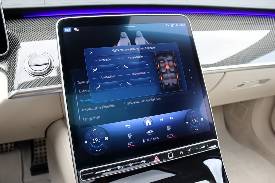 Mercedes-Benz S-Klasse AMG 63 S E Performance | 802pk | Manufaktur | Keramisch | Carbon | Luchtvering | Chauffeurspakket | Massage | Entertainment Achter | HUD | Vlakkenverwarming | Burmester High-End 4D |