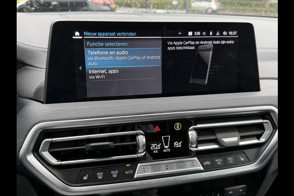 BMW X3 xDrive30e High Executive M SPORT | ELEKTRISCHE TREKHAAK| DEALER ONDERHOUDEN | 360 CAMERA | HEAD UP | LASER LED|  LEDER INCL. STOELVERWARMING | DRIVING ASS.  | RIJKLAARPRIJS incl. 12mnd BOVAG