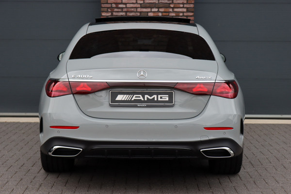 Mercedes-Benz E-Klasse 400 e 4MATIC AMG Line | Hyperscreen | Distronic | Burmester | Leder | Trekhaak | Stoelventilatie | Digital Light | Verwarmd Stuurwiel | Panoramadak | Surround Camera | Augmented Reality |