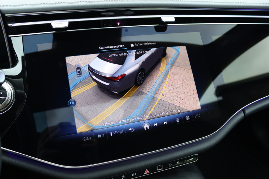 Mercedes-Benz E-Klasse 400 e 4MATIC AMG Line | Hyperscreen | Distronic | Burmester | Leder | Trekhaak | Stoelventilatie | Digital Light | Verwarmd Stuurwiel | Panoramadak | Surround Camera | Augmented Reality |