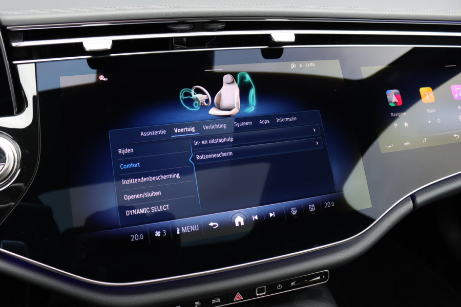 Mercedes-Benz E-Klasse 400 e 4MATIC AMG Line | Hyperscreen | Distronic | Burmester | Leder | Trekhaak | Stoelventilatie | Digital Light | Verwarmd Stuurwiel | Panoramadak | Surround Camera | Augmented Reality |