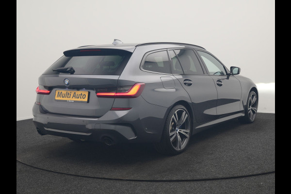 BMW 3 Serie Touring 330e xDrive M Sport PHEV 293pk Dealer O.H. | Panodak | Trekhaak Af Fabriek | Laser LED | Lederen Sportstoelen Memory & Verwarmd | Camera | Apple Carplay | Stuur Verwarmd | Blis | Adaptief Onderstel | Sfeerverlichting | 19"L.M | DAB | Plug In Hybrid |