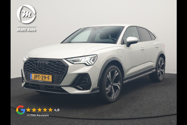 Audi Q3 Sportback 45 TFSI e 2x S Line PHEV 245pk Dealer O.H | Adaptive Cruise | Camera | Blis | Matrix LED | Sportstoelen Verwarmd | Sfeerverlichting | Navigatie | DAB | 20"L.M | Virtual | Plug In Hybrid |