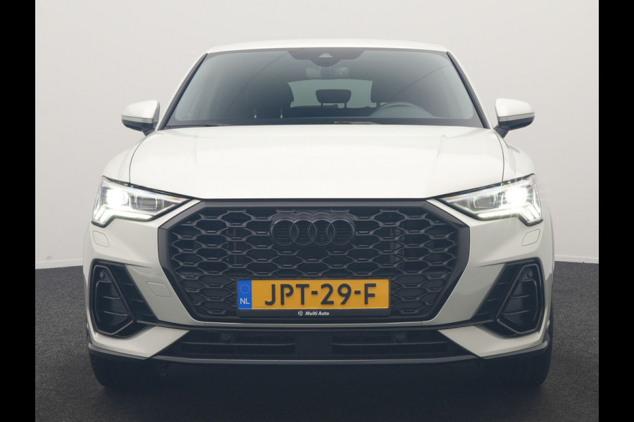 Audi Q3 Sportback 45 TFSI e 2x S Line PHEV 245pk Dealer O.H | Adaptive Cruise | Camera | Blis | Matrix LED | Sportstoelen Verwarmd | Sfeerverlichting | Navigatie | DAB | 20"L.M | Virtual | Plug In Hybrid |