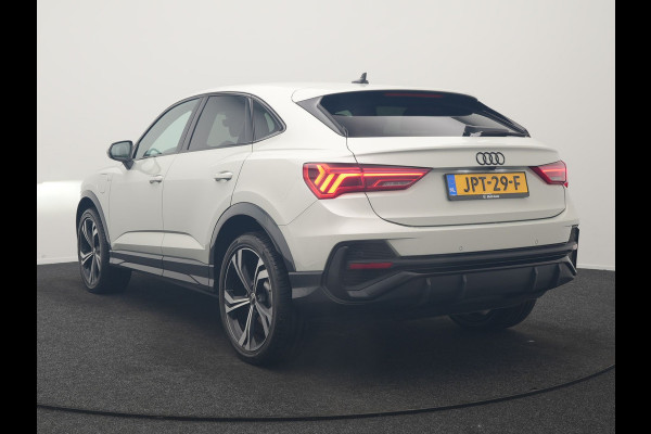 Audi Q3 Sportback 45 TFSI e 2x S Line PHEV 245pk Dealer O.H | Adaptive Cruise | Camera | Blis | Matrix LED | Sportstoelen Verwarmd | Sfeerverlichting | Navigatie | DAB | 20"L.M | Virtual | Plug In Hybrid |