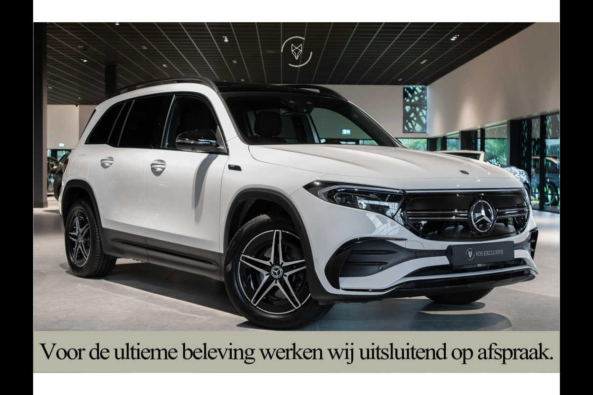 Mercedes-Benz EQB 300 4MATIC AMG 67 kWh 7-persoons|Night|Keyless|SOH 97,9%|Verw-stln|Cruise|360°|Panorama|HUD|Sfeer|Nieuwprijs €74.626