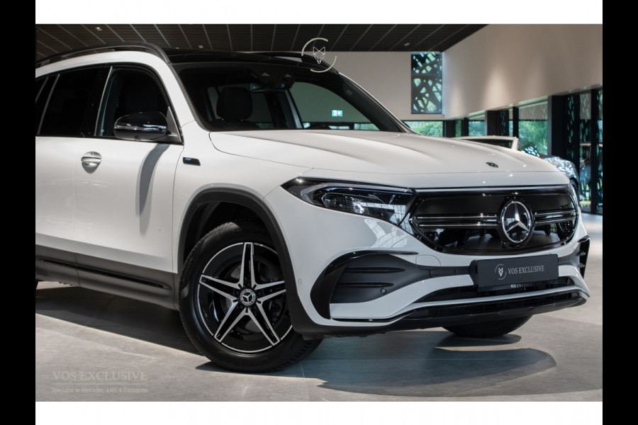 Mercedes-Benz EQB 300 4MATIC AMG 67 kWh 7-persoons|Night|Keyless|SOH 97,9%|Verw-stln|Cruise|360°|Panorama|HUD|Sfeer|Nieuwprijs €74.626