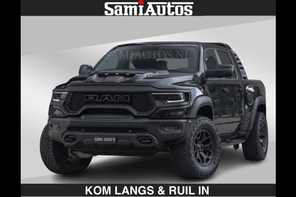 Dodge Ram TRX BLACK OPS HELLCAT | 6.2 V8 712PK SUPERCHARGER | RODE STIKSELS | FULLY LOADED | RAMBAR | CARBON | BLACK ON BLACK | CREW CAB | DUBBELE CABINE | 5 PERSOONS | De specialist in Amerikaanse pick‑ups in Nederland en Europa. Voorraad 2661 - 5444