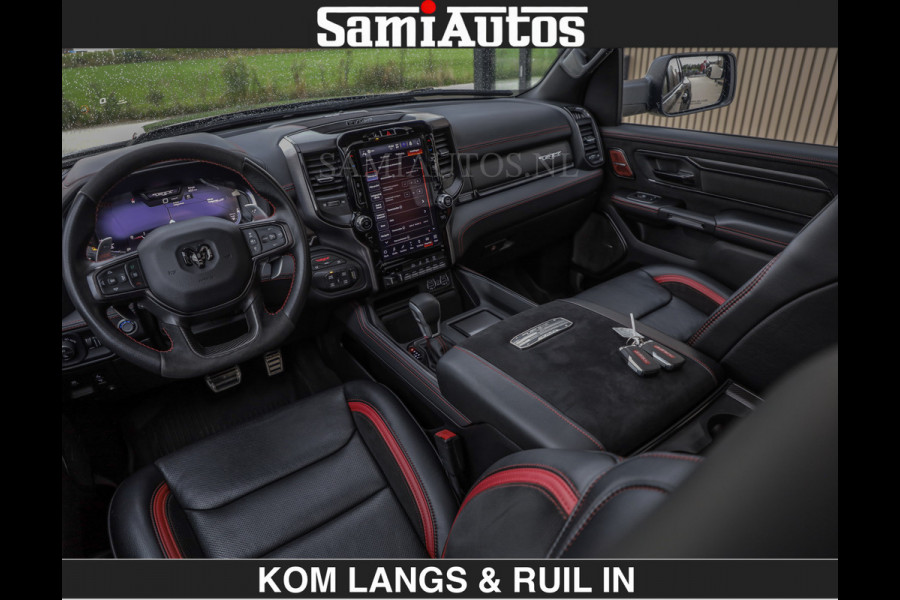 Dodge Ram TRX BLACK OPS HELLCAT | 6.2 V8 712PK SUPERCHARGER | RODE STIKSELS | FULLY LOADED | RAMBAR | CARBON | BLACK ON BLACK | CREW CAB | DUBBELE CABINE | 5 PERSOONS | De specialist in Amerikaanse pick‑ups in Nederland en Europa. Voorraad 2661 - 5444