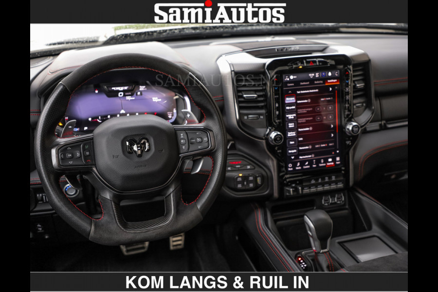 Dodge Ram TRX BLACK OPS HELLCAT | 6.2 V8 712PK SUPERCHARGER | RODE STIKSELS | FULLY LOADED | RAMBAR | CARBON | BLACK ON BLACK | CREW CAB | DUBBELE CABINE | 5 PERSOONS | De specialist in Amerikaanse pick‑ups in Nederland en Europa. Voorraad 2661 - 5444
