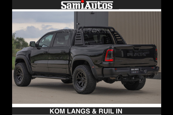 Dodge Ram TRX BLACK OPS HELLCAT | 6.2 V8 712PK SUPERCHARGER | RODE STIKSELS | FULLY LOADED | RAMBAR | CARBON | BLACK ON BLACK | CREW CAB | DUBBELE CABINE | 5 PERSOONS | De specialist in Amerikaanse pick‑ups in Nederland en Europa. Voorraad 2661 - 5444