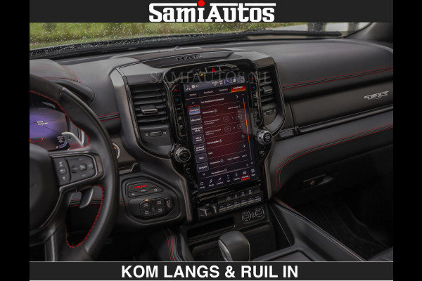 Dodge Ram TRX BLACK OPS HELLCAT | 6.2 V8 712PK SUPERCHARGER | RODE STIKSELS | FULLY LOADED | RAMBAR | CARBON | BLACK ON BLACK | CREW CAB | DUBBELE CABINE | 5 PERSOONS | De specialist in Amerikaanse pick‑ups in Nederland en Europa. Voorraad 2661 - 5444