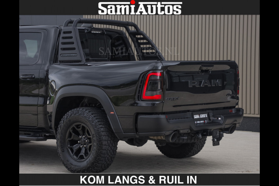 Dodge Ram TRX BLACK OPS HELLCAT | 6.2 V8 712PK SUPERCHARGER | RODE STIKSELS | FULLY LOADED | RAMBAR | CARBON | BLACK ON BLACK | CREW CAB | DUBBELE CABINE | 5 PERSOONS | De specialist in Amerikaanse pick‑ups in Nederland en Europa. Voorraad 2661 - 5444