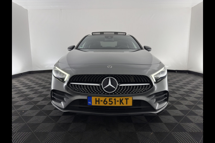 Mercedes-Benz A-Klasse 200 AMG Sportpack Business Solution (INCL-BTW) Aut. *PANO | LEATHER-MICROFIBRE | FULL-LED | HEATED-SPORTSEATS | WIDESCREEN-DIGIOCKPIT | DAB+ | NAVI-FULLMAP | CAMERA | PRIVACYGLASS | SHIFTPADDLES | 18''ALU*