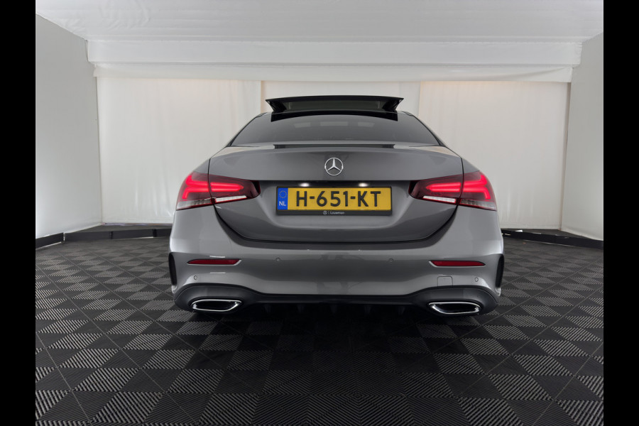 Mercedes-Benz A-Klasse 200 AMG Sportpack Business Solution (INCL-BTW) Aut. *PANO | LEATHER-MICROFIBRE | FULL-LED | HEATED-SPORTSEATS | WIDESCREEN-DIGIOCKPIT | DAB+ | NAVI-FULLMAP | CAMERA | PRIVACYGLASS | SHIFTPADDLES | 18''ALU*