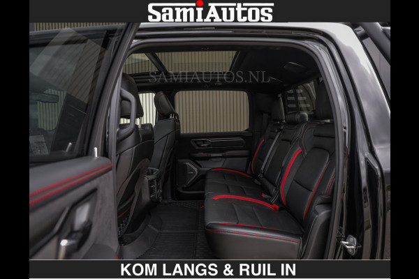Dodge Ram TRX BLACK OPS HELLCAT | 6.2 V8 712PK SUPERCHARGER | RODE STIKSELS | FULLY LOADED | RAMBAR | CARBON | BLACK ON BLACK | CREW CAB | DUBBELE CABINE | 5 PERSOONS | De specialist in Amerikaanse pick‑ups in Nederland en Europa. Voorraad 2661 - 5444
