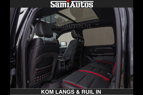 Dodge Ram TRX BLACK OPS HELLCAT | 6.2 V8 712PK SUPERCHARGER | RODE STIKSELS | FULLY LOADED | RAMBAR | CARBON | BLACK ON BLACK | CREW CAB | DUBBELE CABINE | 5 PERSOONS | De specialist in Amerikaanse pick‑ups in Nederland en Europa. Voorraad 2661 - 5444