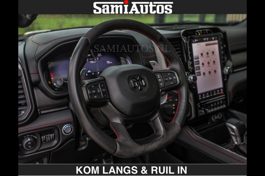 Dodge Ram TRX BLACK OPS HELLCAT | 6.2 V8 712PK SUPERCHARGER | RODE STIKSELS | FULLY LOADED | RAMBAR | CARBON | BLACK ON BLACK | CREW CAB | DUBBELE CABINE | 5 PERSOONS | De specialist in Amerikaanse pick‑ups in Nederland en Europa. Voorraad 2661 - 5444