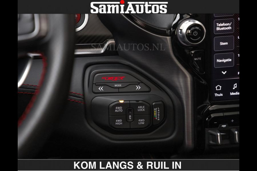 Dodge Ram TRX BLACK OPS HELLCAT | 6.2 V8 712PK SUPERCHARGER | RODE STIKSELS | FULLY LOADED | RAMBAR | CARBON | BLACK ON BLACK | CREW CAB | DUBBELE CABINE | 5 PERSOONS | De specialist in Amerikaanse pick‑ups in Nederland en Europa. Voorraad 2661 - 5444